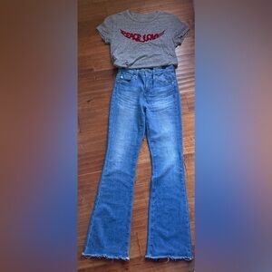 The Farrah mid rise boot cut jeans -size 26”x32”